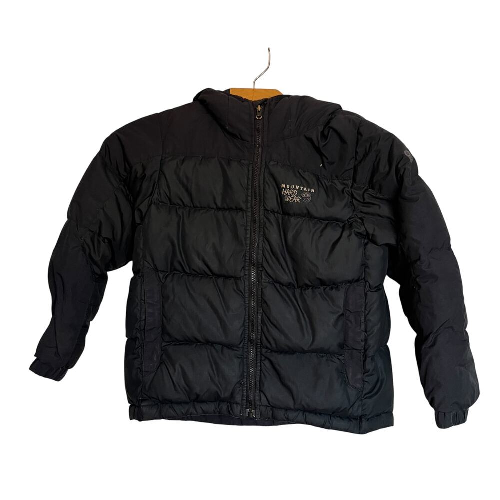 Mountain Hardwear Softshell Jacket Down Fill Black Puffer Coat Winter Youth S